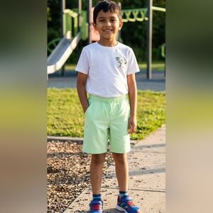 Vineyard Vines Kids Light Green Drawstring Shorts